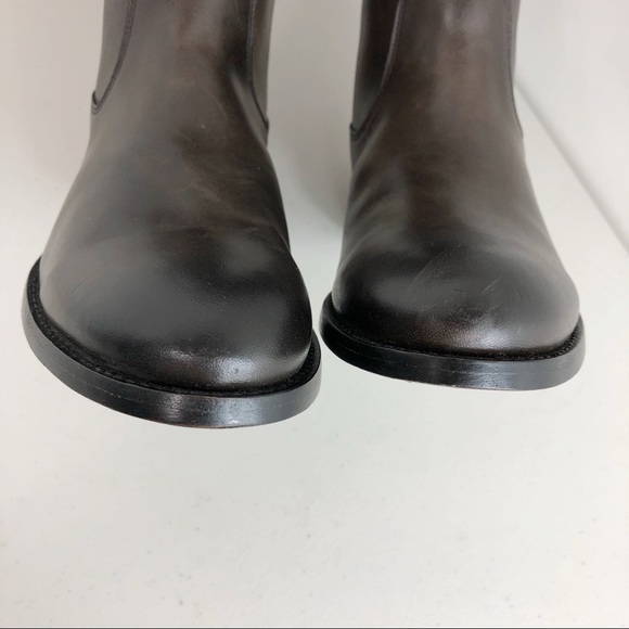 Frye Melissa Button Stud Knee Brown Boot Sz 5.5 B - Picture 5 of 8